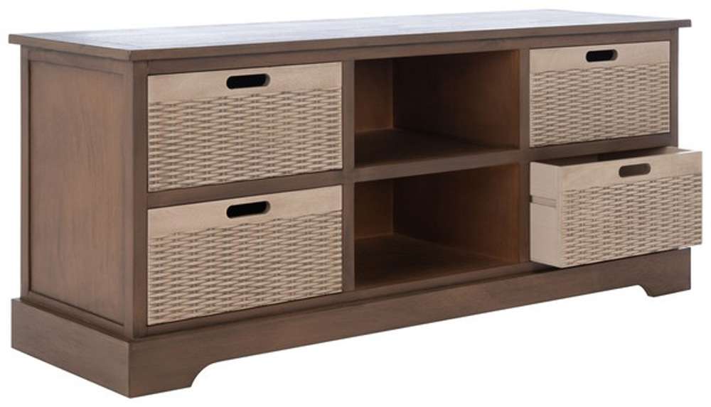 Safavieh - Landers 4 Drw Media Stand - Brown - MED5704C veiw 4