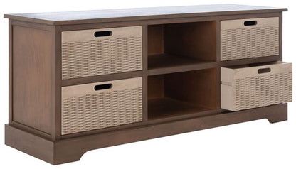 Safavieh - Landers 4 Drw Media Stand - Brown - MED5704C veiw 4