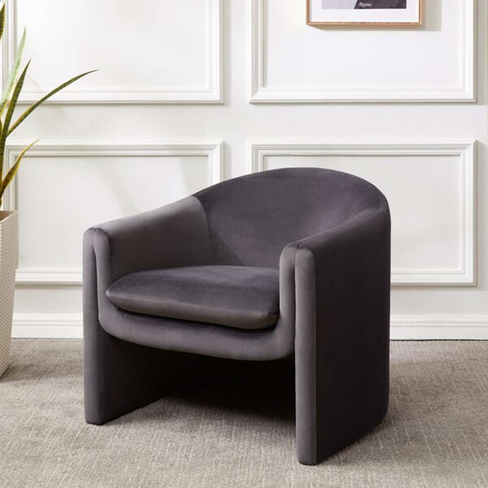 Safavieh - Laylette Accent Chair - Dark Grey - SFV4771D veiw 2