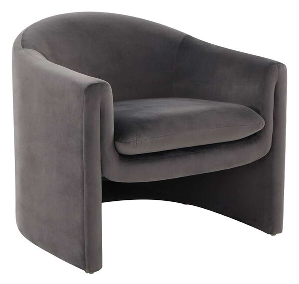 Safavieh - Laylette Accent Chair - Dark Grey - SFV4771D veiw 3