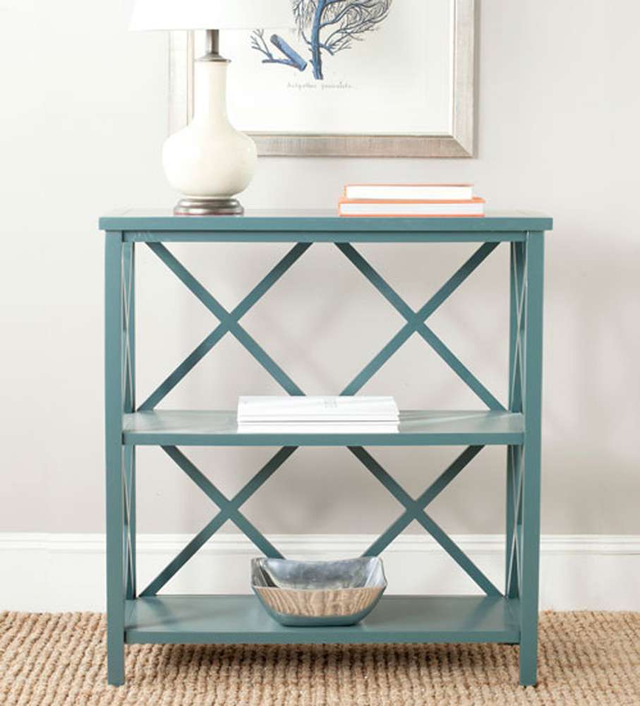 Safavieh - Liam Open Bookcase - Teal - AMH6536E veiw 2