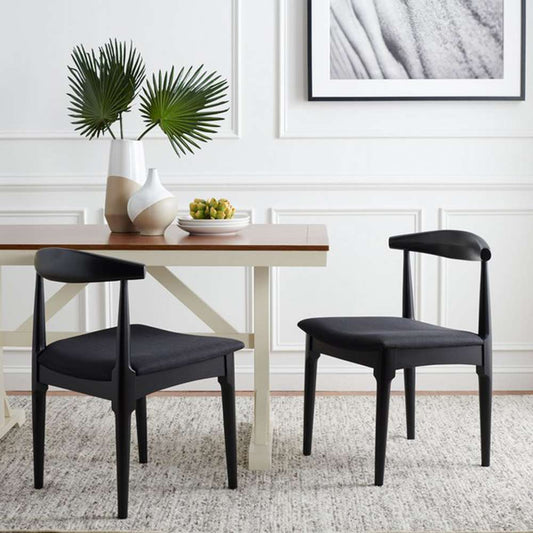 Safavieh - Lionel Retro Dining Chair - Black  (Set of 2) - DCH1003B-SET2 veiw 2