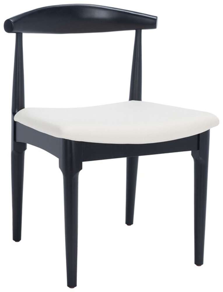 Safavieh - Lionel Retro Dining Chair - Black - White  (Set of 2) - DCH1003C-SET2 veiw 3