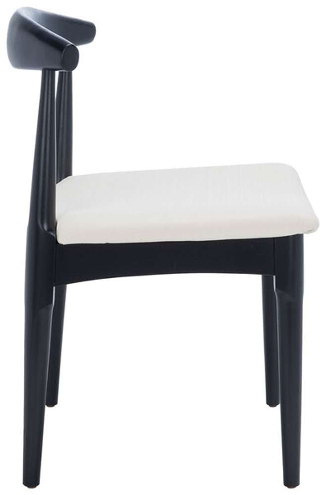 Safavieh - Lionel Retro Dining Chair - Black - White  (Set of 2) - DCH1003C-SET2 veiw 4