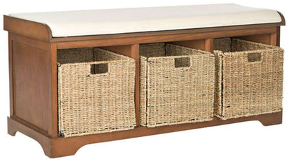 Safavieh - Lonan Storage Bench - Brown - AMH5733D veiw 3