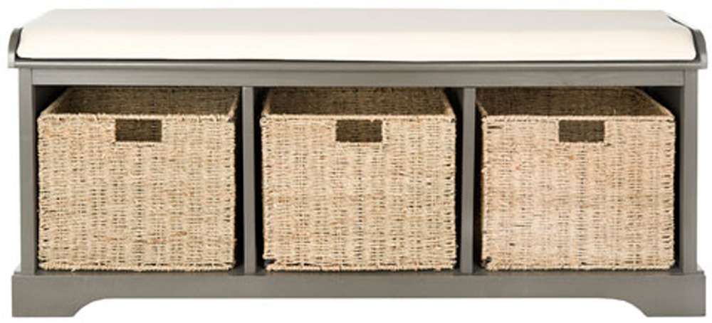 Safavieh - Lonan Storage Bench - Grey - AMH5733A veiw 1