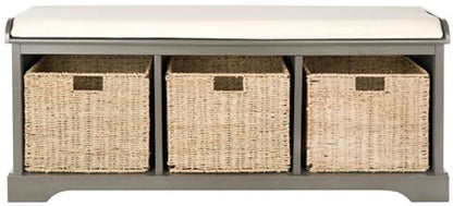 Safavieh - Lonan Storage Bench - Grey - AMH5733A veiw 1