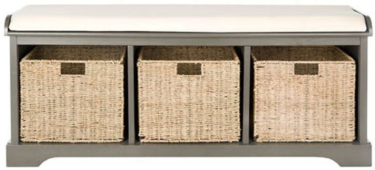 Safavieh - Lonan Storage Bench - Grey - AMH5733A veiw 1