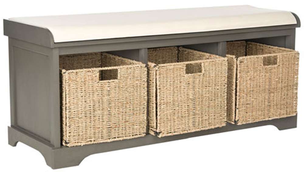 Safavieh - Lonan Storage Bench - Grey - AMH5733A veiw 2
