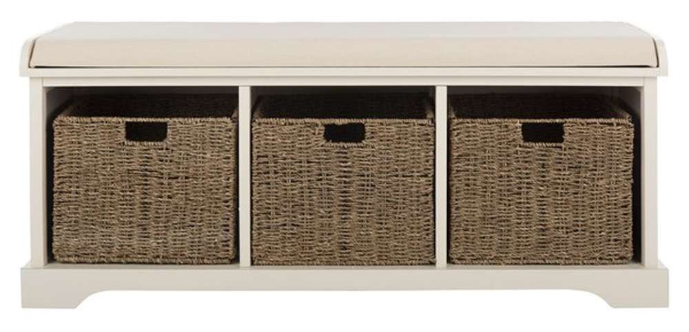 Safavieh - Lonan Storage Bench - White - AMH5733C veiw 1