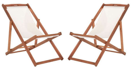Safavieh - Loren Sling Chair - Natural - Beige  (Set of 2) - PAT7040E-SET2 veiw 2