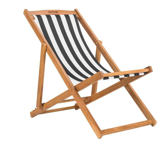 Safavieh - Loren Sling Chair - Natural - Black Stripe  (Set of 2) - PAT7040C-SET2 veiw 1