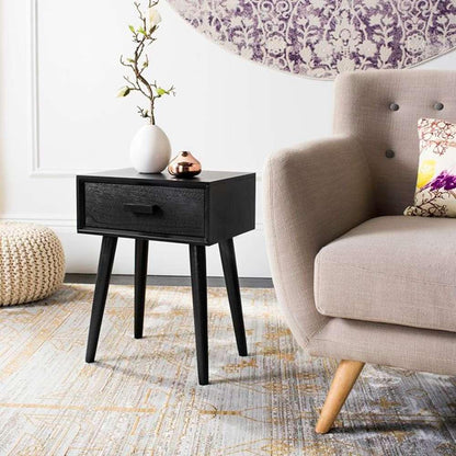 Safavieh - Lyle One Drawer Side Table - Black - ACC5702D veiw 3