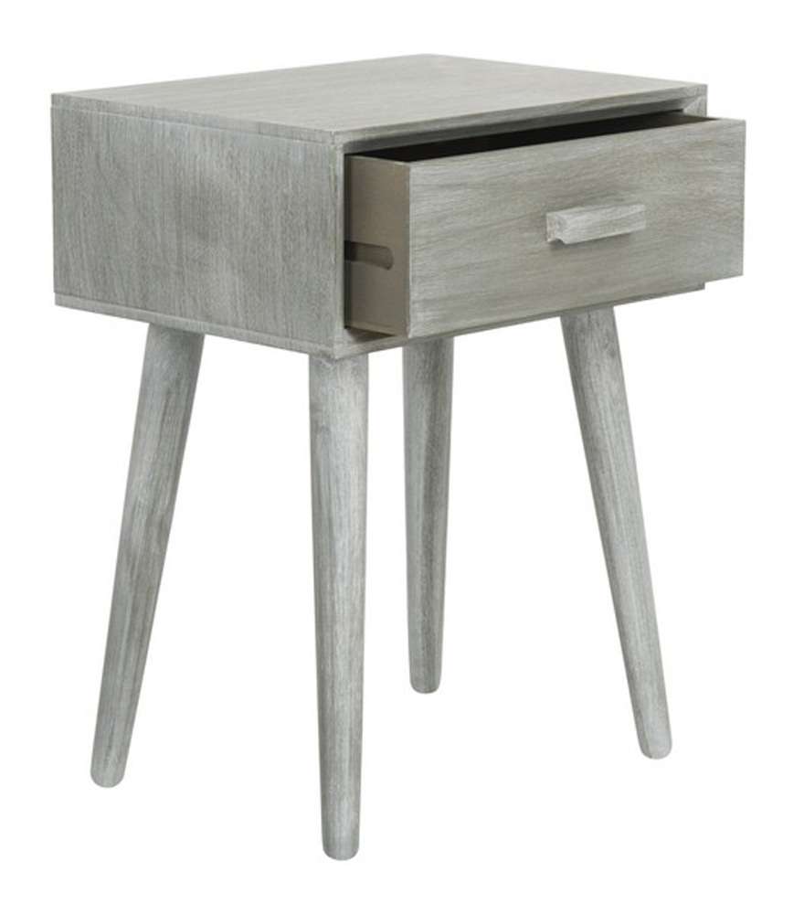 Safavieh - Lyle One Drawer Side Table - Slate - Grey - ACC5702C veiw 4