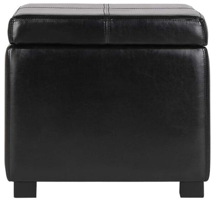 Safavieh - Madison Sq Ottoman - Black - HUD8228B veiw 1