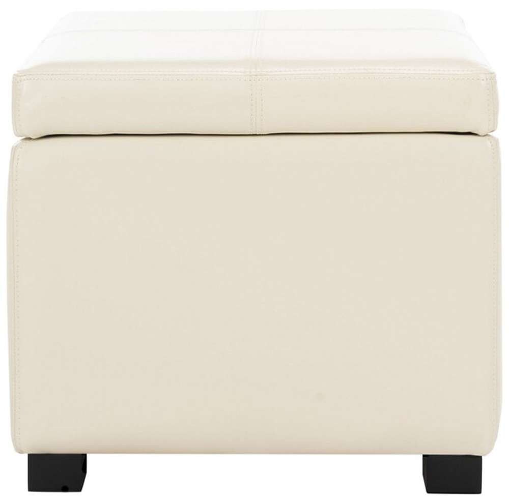 Safavieh - Madison Sq Ottoman - Flat Cream - HUD8228K veiw 1