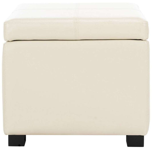 Safavieh - Madison Sq Ottoman - Flat Cream - HUD8228K veiw 1