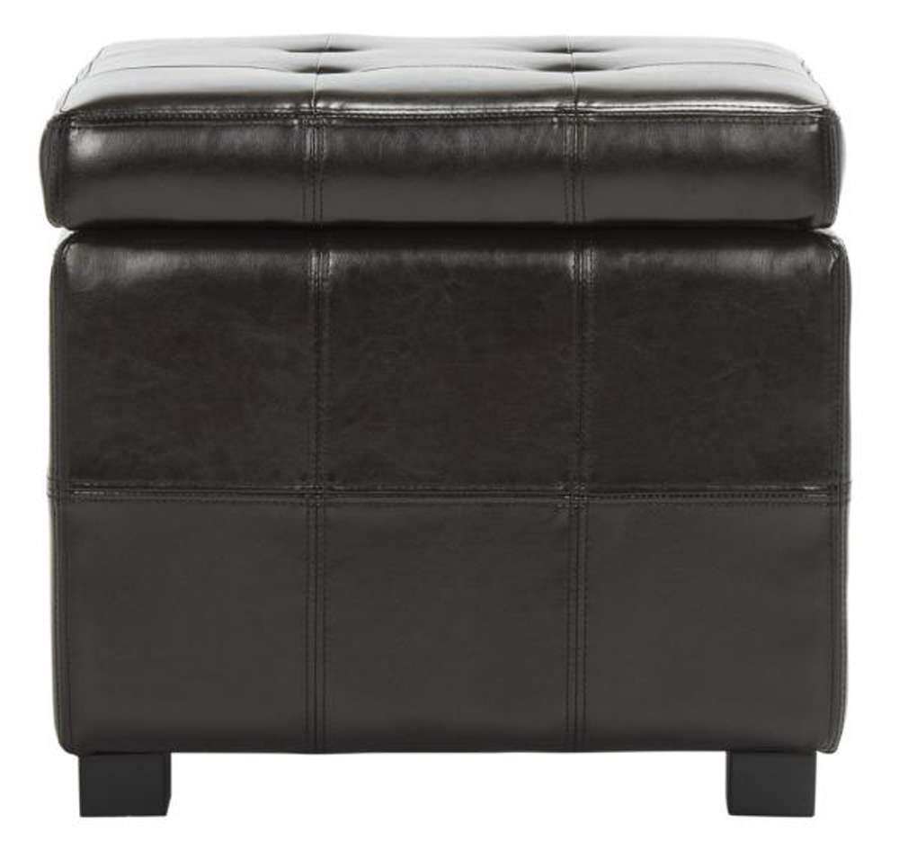 Safavieh - Maiden Sq Tufted Ottoman - Brown - HUD8231A veiw 1