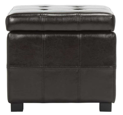 Safavieh - Maiden Sq Tufted Ottoman - Brown - HUD8231A veiw 1