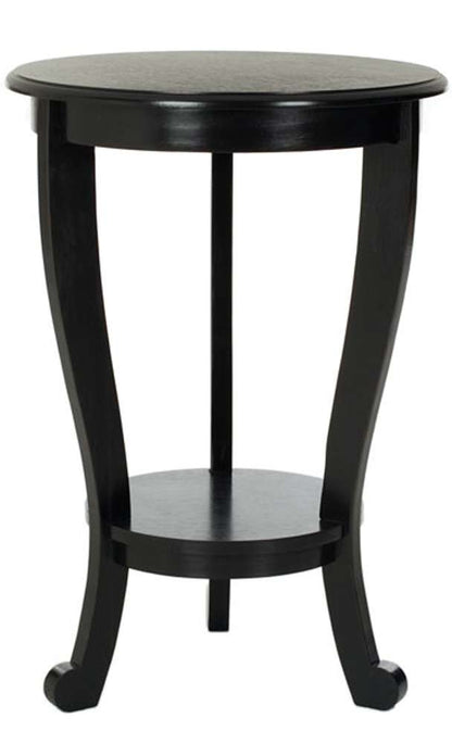 Safavieh - Mary Pedestal Table - Distressed Black  - AMH5711B veiw 1
