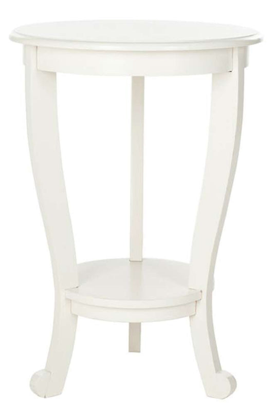Safavieh - Mary Pedestal Table - Distressed Cream  - AMH5711C veiw 1