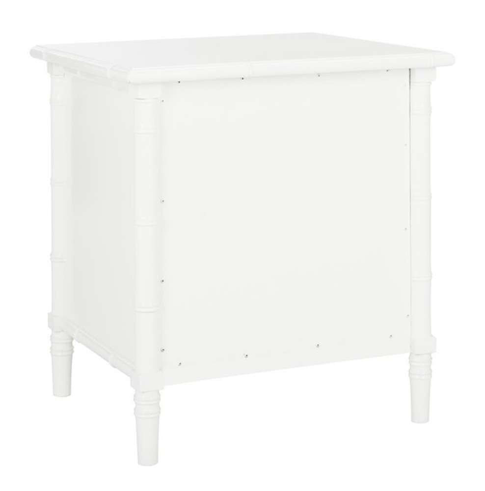 Safavieh - Mina 3 Drawer Nightstand - White - Gold - NST3500B veiw 1