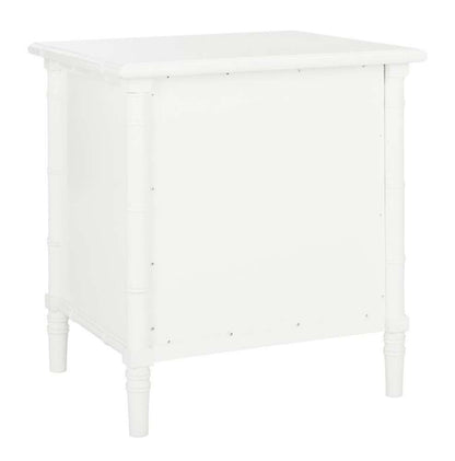 Safavieh - Mina 3 Drawer Nightstand - White - Gold - NST3500B veiw 1