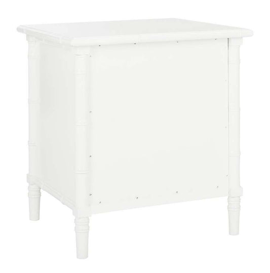 Safavieh - Mina 3 Drawer Nightstand - White - Gold - NST3500B veiw 1