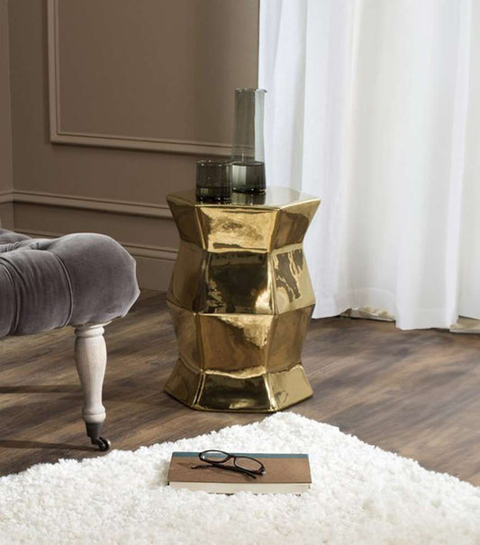 Safavieh - Modern Hexagon Garden Stool - Gold - ACS4542F veiw 1