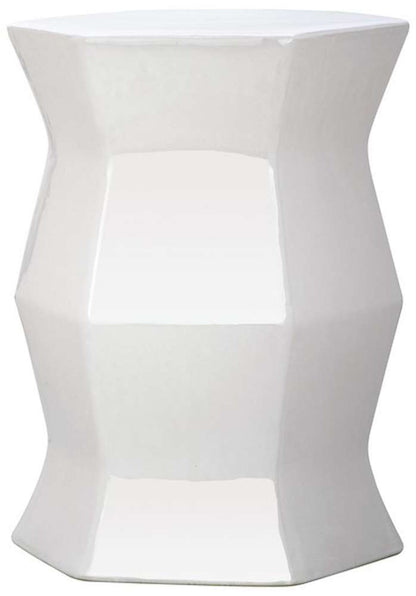 Safavieh - Modern Hexagon Garden Stool - White - ACS4542A veiw 1