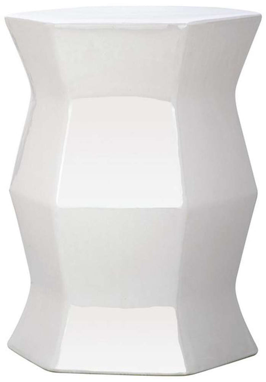 Safavieh - Modern Hexagon Garden Stool - White - ACS4542A veiw 1