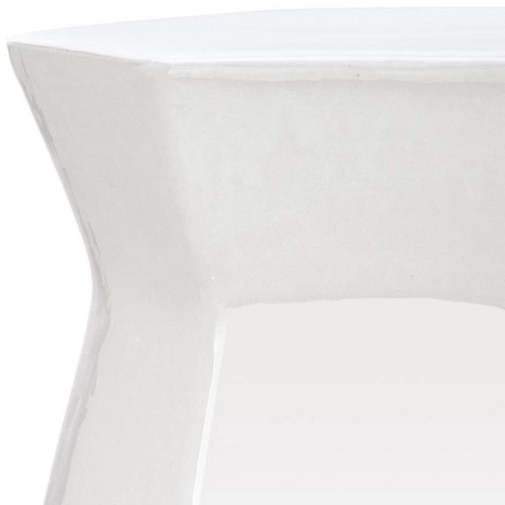 Safavieh - Modern Hexagon Garden Stool - White - ACS4542A veiw 2