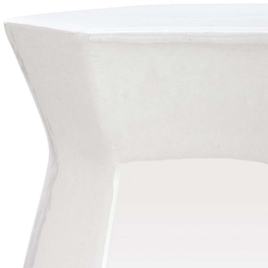 Safavieh - Modern Hexagon Garden Stool - White - ACS4542A veiw 2
