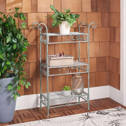 Safavieh - Noreen 3 Tier Shelf - Antique Dark Green  - PAT5006D veiw 2
