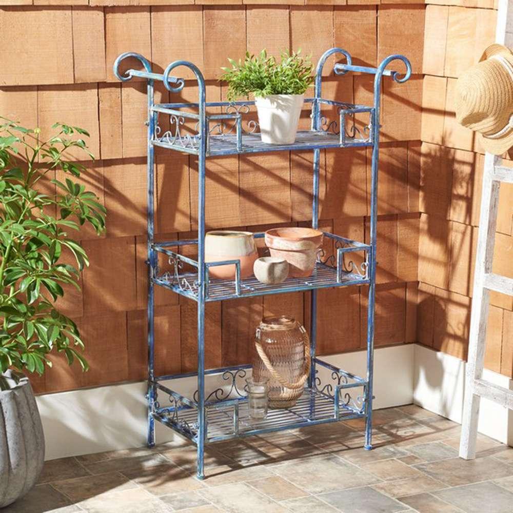 Safavieh - Noreen 3 Tier Shelf - Mossy Blue  - PAT5006C veiw 2