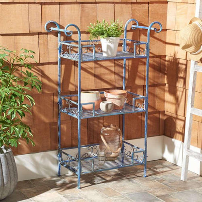 Safavieh - Noreen 3 Tier Shelf - Mossy Blue  - PAT5006C veiw 2