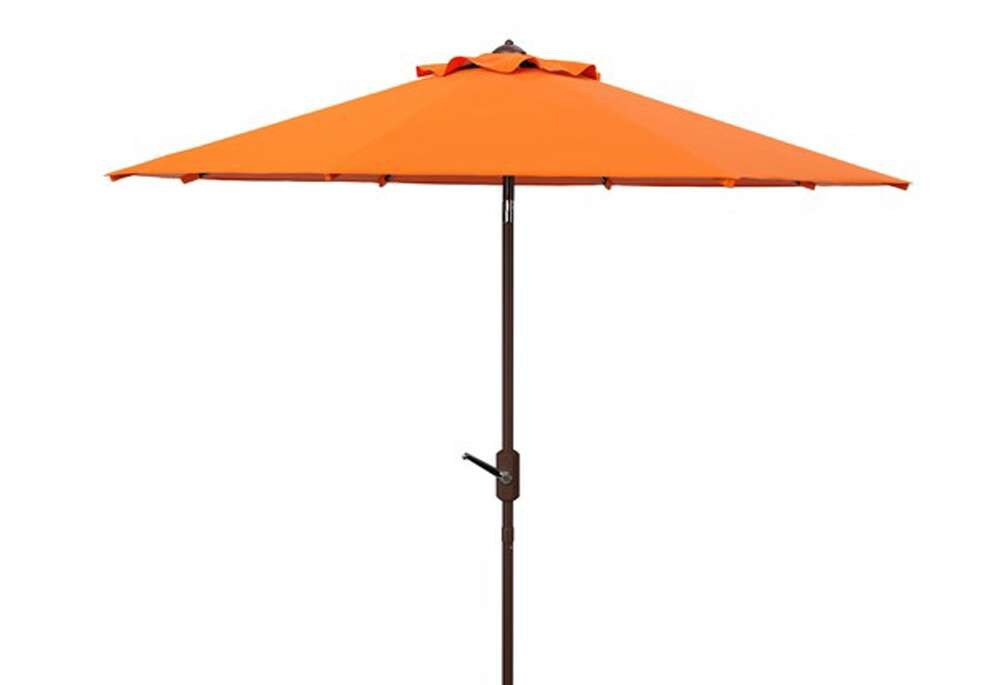 Safavieh - Ortega 9 Ft Crank Umbrella - Orange - PAT8001O veiw 1