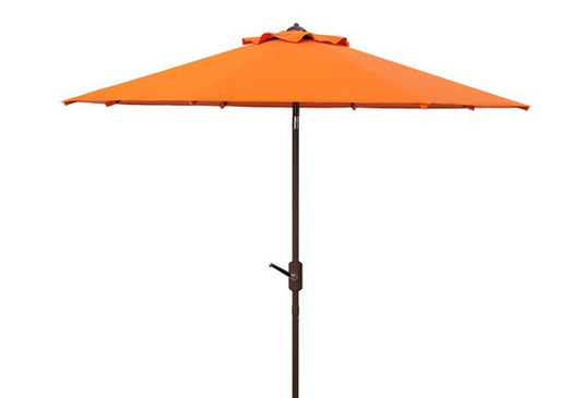 Safavieh - Ortega 9 Ft Crank Umbrella - Orange - PAT8001O veiw 1
