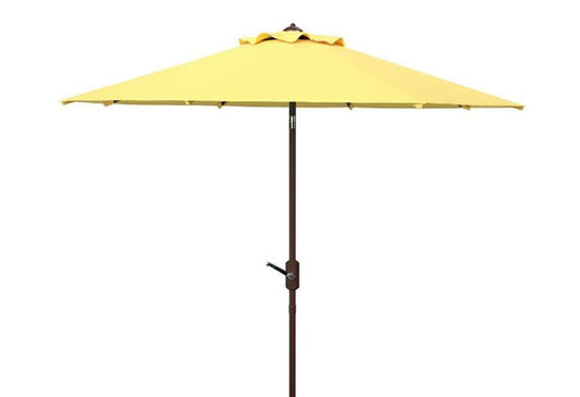 Safavieh - Ortega 9 Ft Crank Umbrella - Yellow - PAT8001Y veiw 1