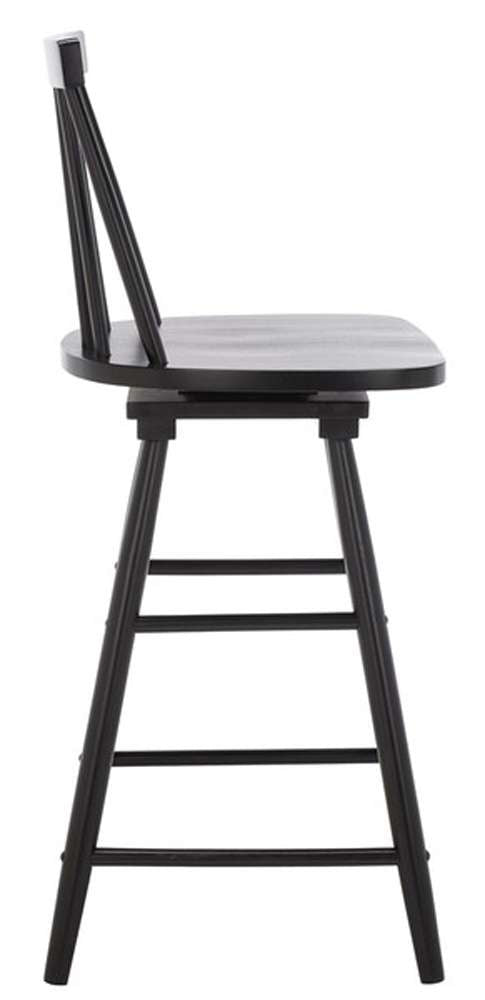 Safavieh - Quai Swivel Counter Stool - Black - BST1404A veiw 4