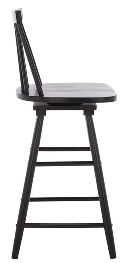 Safavieh - Quai Swivel Counter Stool - Black - BST1404A veiw 4