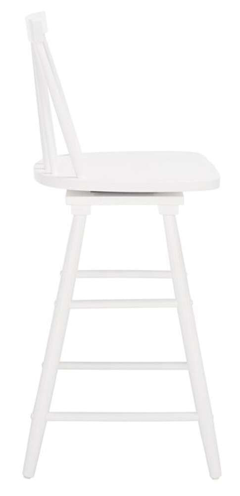 Safavieh - Quai Swivel Counter Stool - White - BST1404C veiw 3