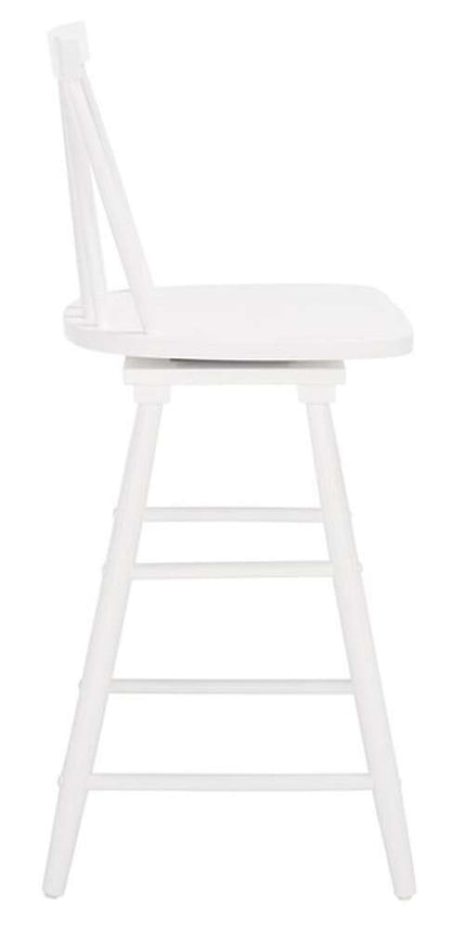 Safavieh - Quai Swivel Counter Stool - White - BST1404C veiw 3