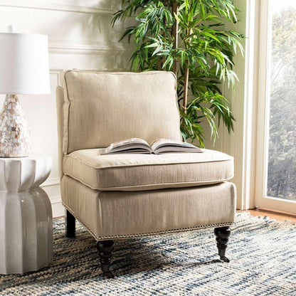 Safavieh - Randy Slipper Chair - Beige - MCR4584D veiw 2