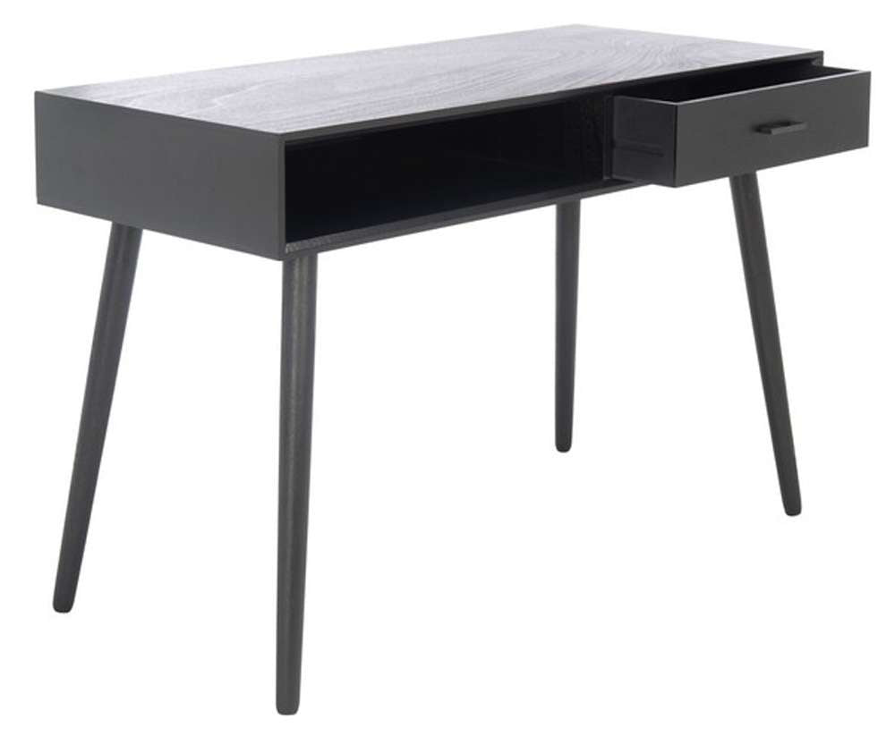 Safavieh - Remy 1 Drawer Writing  Desk - Black - DSK5700B veiw 3