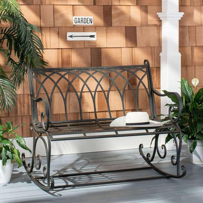 Safavieh - Ressi Rock Bench - Black Rust  - PAT5021B veiw 2