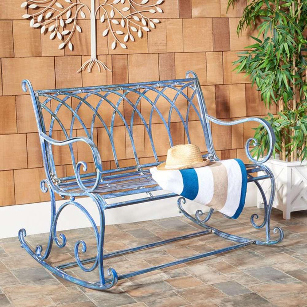 Safavieh - Ressi Rock Bench - Mossy Blue  - PAT5021C veiw 2