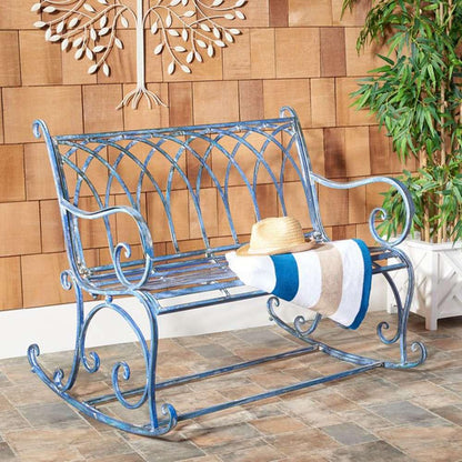 Safavieh - Ressi Rock Bench - Mossy Blue  - PAT5021C veiw 2