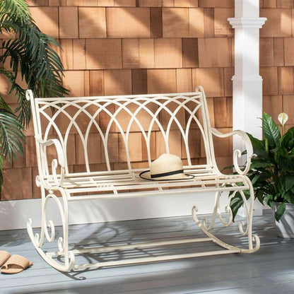 Safavieh - Ressi Rock Bench - Pearl White  - PAT5021A veiw 2