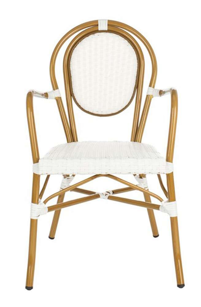 Safavieh - Rosen Arm Chair - White  (Set of 2) - PAT4014D-SET2 veiw 1